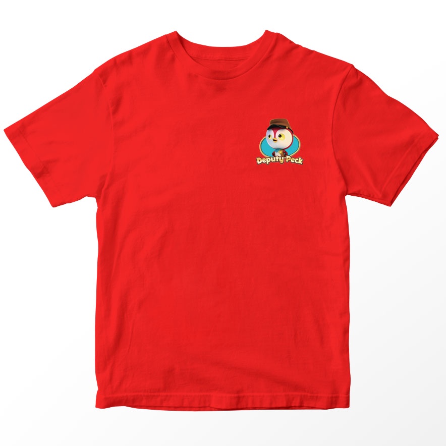 Kaos Sheriff Callie Wild West Deputy Peck Anak, Warna Merah Umur 1-10 Tahun