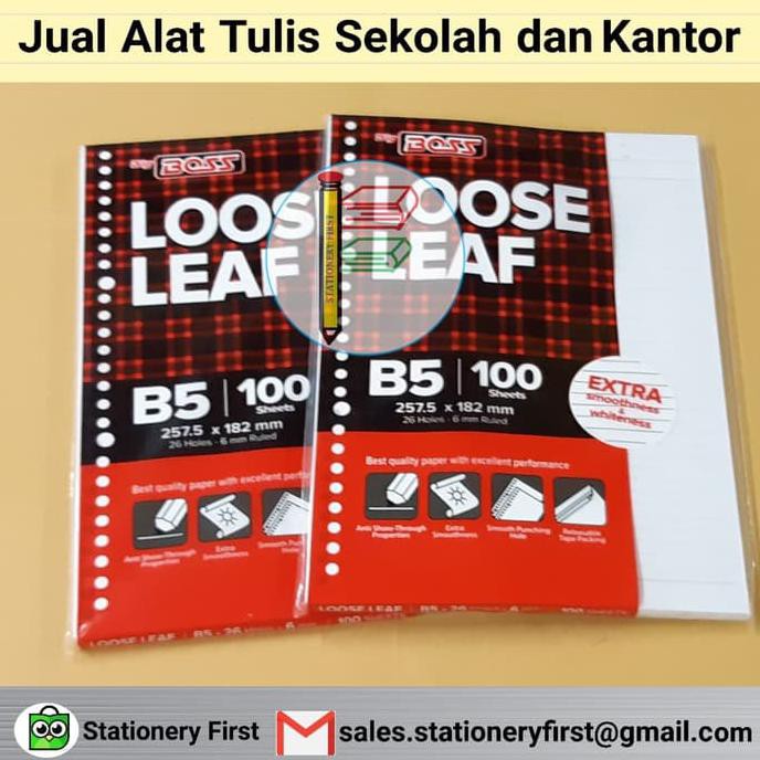 

LOOSE LEAF KERTAS ISI FILE BINDER B5 ISI 100 KODE 531