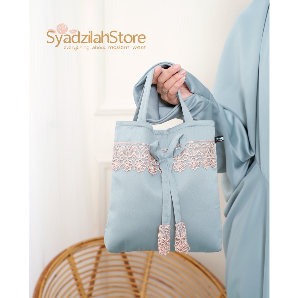 SYADZILAH - Mukena Terusan Dewasa Renda Raline