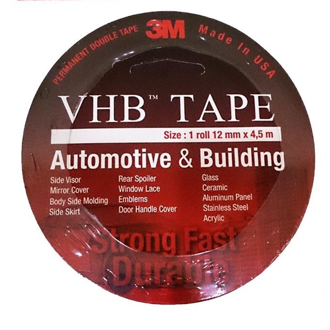 

3M VHB Automotive Tape 4900 ( Tebal 1.1 mm ) ( Size: 12 mm x 4.5m )