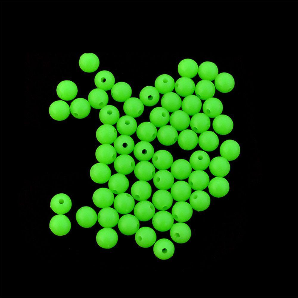 Rebuy Luminous Fishing Beads Float Balls 170pcs/set Fishing Tackles Fishing Rig Tabung Lengan Memancing Umpan Aksesoris Manik-Manik Hijau Manik Umpan Pancing Lure Tackle