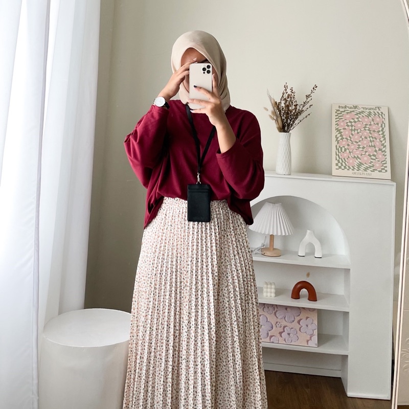 HIZA - Azura Skirt | Rok Wanita Terlaris Motif Aesthetic