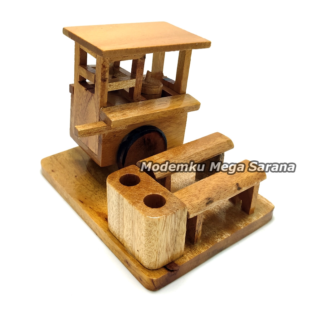 Tempat Bolpoin Model Miniatur Angkringan 12x8x11 cm