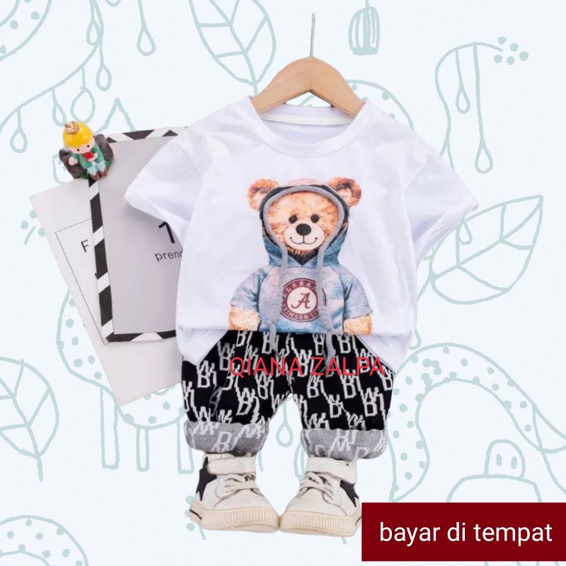 setelan Alabama anak anak unisex usia 1-5 tahun free ongkir