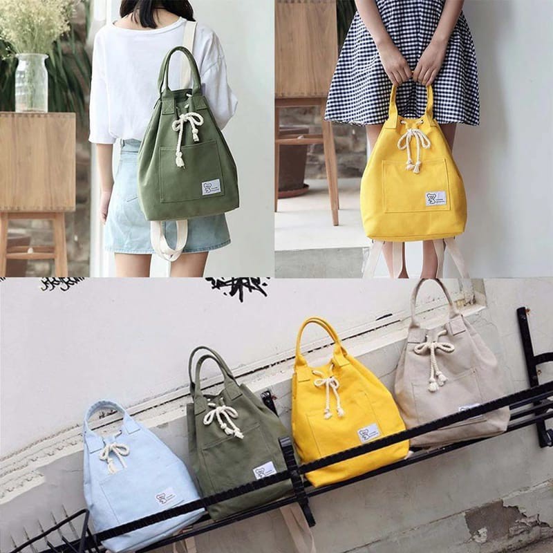 Should Bag - Tas Ransel Sekolah Anak Wanita Dan Pria Terbaru 2021 Kekinian Motif Carakter Serut Ellish Korean Style Murah