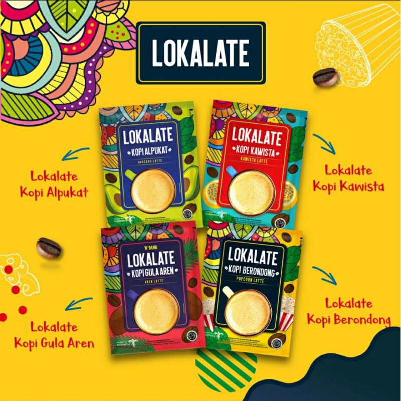 

Lokalate Kopi 1 Sachet Varian Rasa