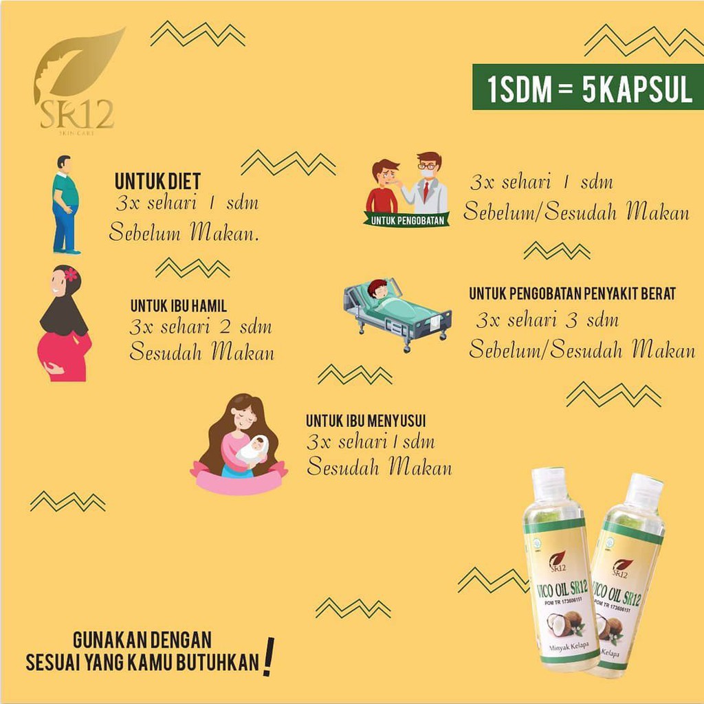 VCO OIL SR12 VICO VIRGIN COCONUT OIL 60 100 250 ml Kapsul MINYAK KELAPA MURNI PREMIUM