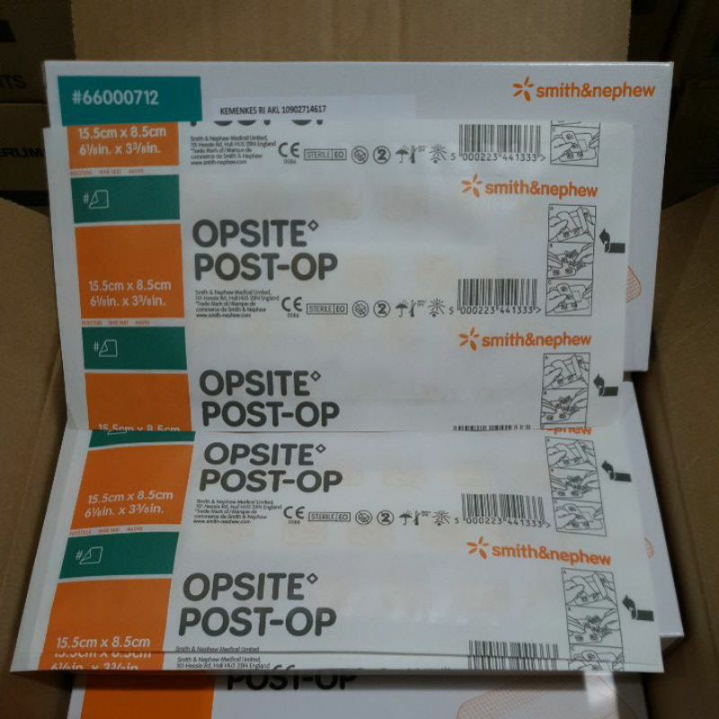 OPSITE POST-OP 15,5x8,5 cm / Plester Tahan Air / Opsite 15,5cm x 8,5cm / Opsite 15,5x8,5