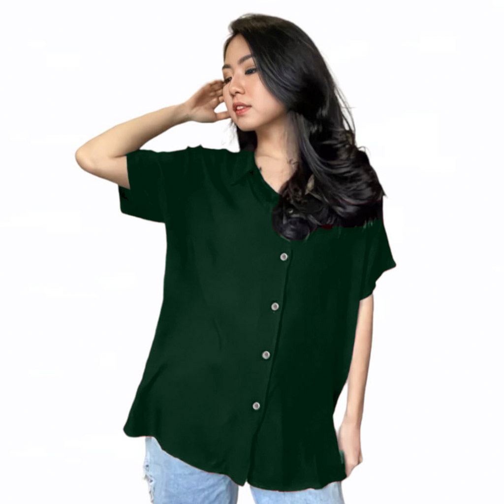 KEMEJA WANITA OVERSIZE / KEMEJA WANITA TERBARU / BAJU WANITA KEMEJA / KEMEJA FORMAL WANITA SLIM FIT