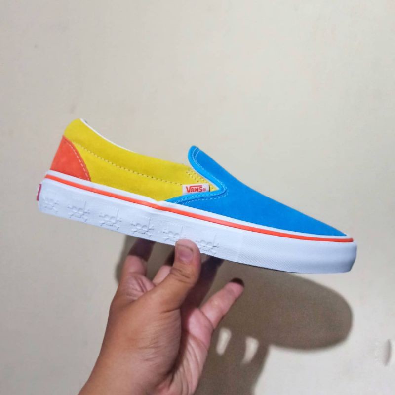 Vans Slip On Pro The simpsons bart Blue Yellow