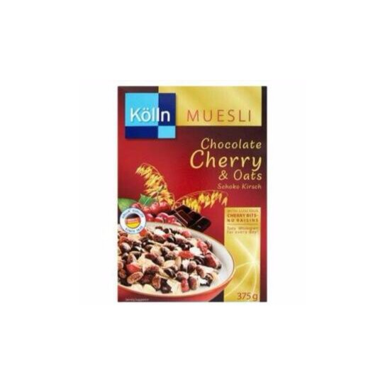 

Kolln Muesli Chocolate Cherry & Oats Cereal Sereal 375gr