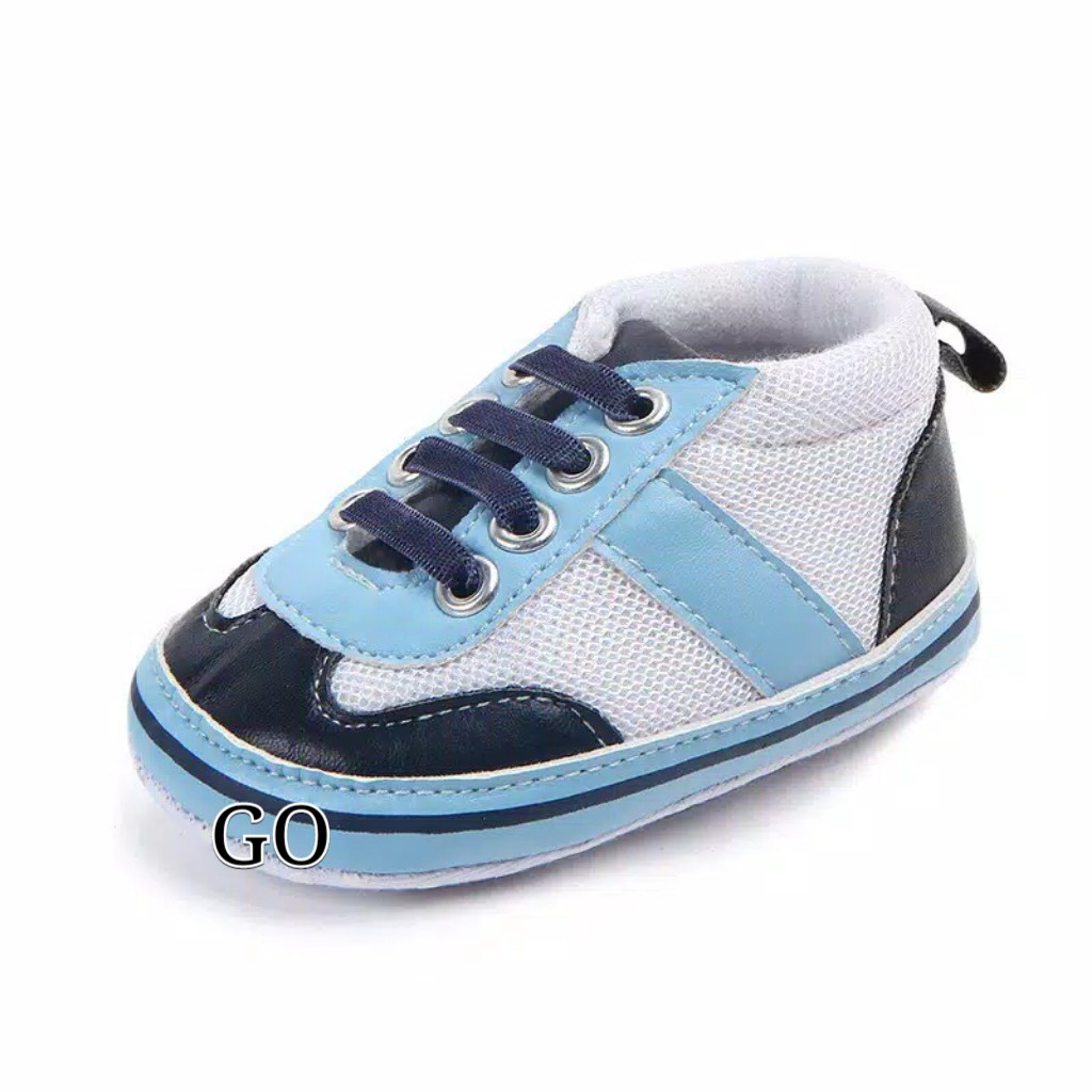 gos  0987 HI SQUAD Sepatu Anak Laki Sepatu Bayi Prewalker Shoes 0-18 bulan Import