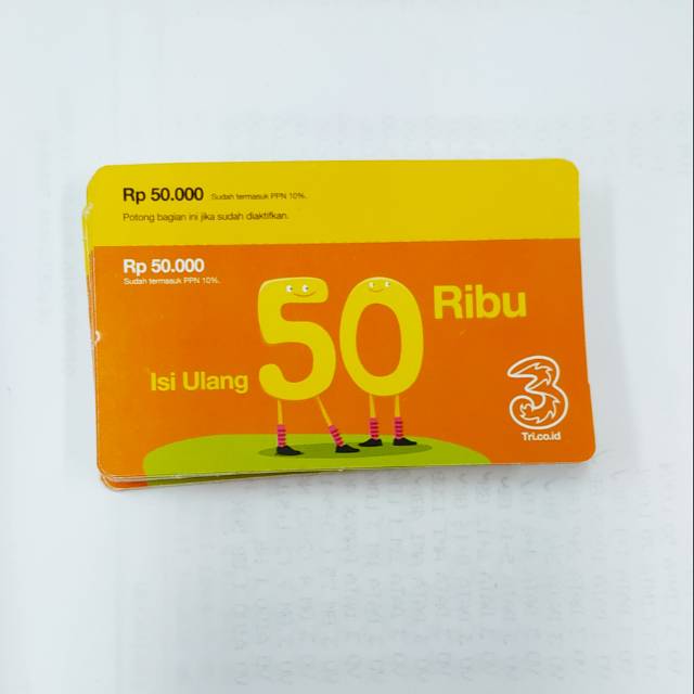 VOUCHER PULSA TRI 50.000