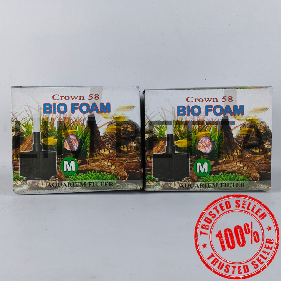 (CROWN 58 - M) BIO FOAM M CROWN 58 / BIOFOAM FILTER AQUARIUM AQUASCAPE