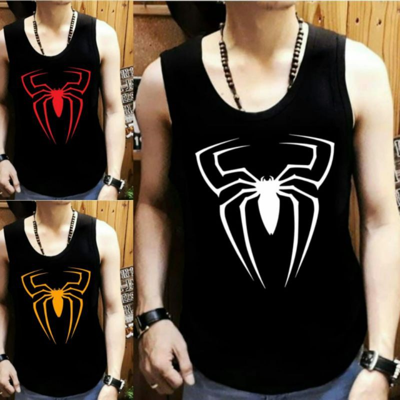 Singlet Pria Tanpa Lengan / Gambar Spiderman / UK M-L-XL / Shalch Trendy