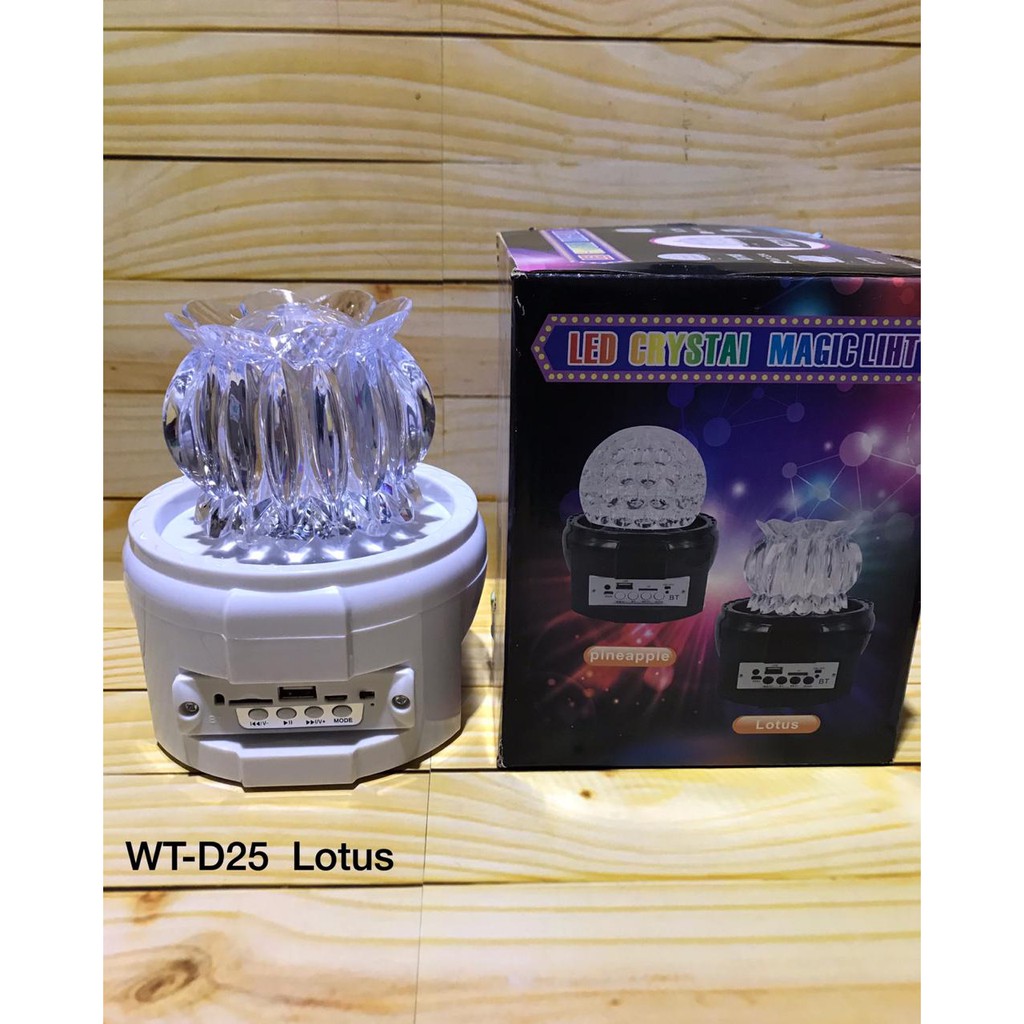 Speaker Bluetooth WT-25 lampu disco kelap kelip usb suara kencang