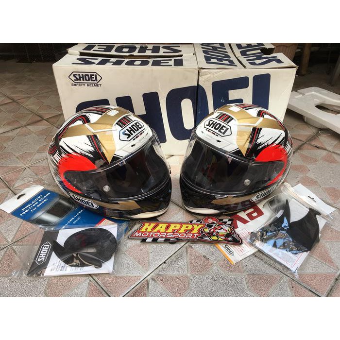 SALE 2ND 95% HELM SHOEI X14 MARQUEZ MOTEGI NON SNI ORI JAPAN SZ M & L