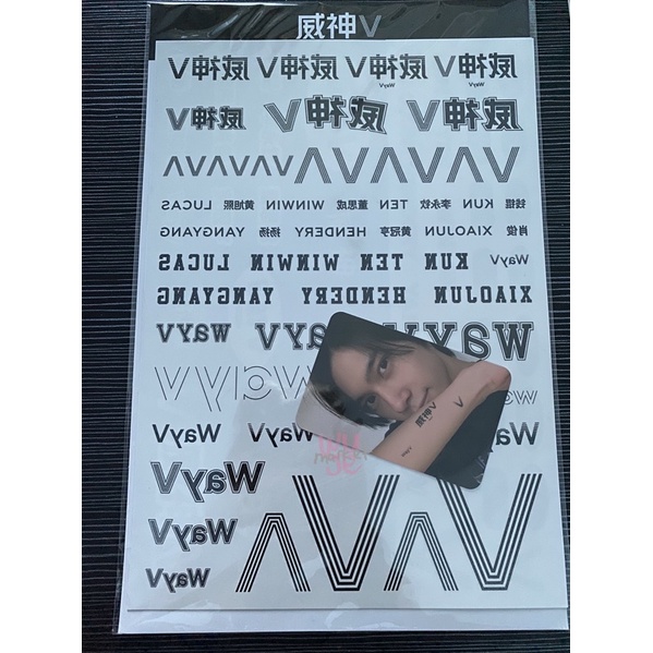 ready stock - tattoo set hendery set wayv md anniversary
