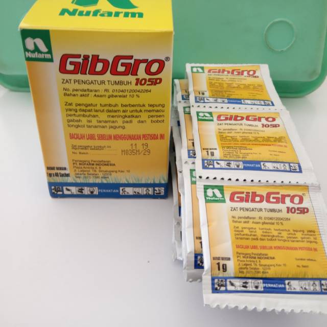 ZPT GA3 Gibgro sachet 1gr memperkecil biji kelengkeng