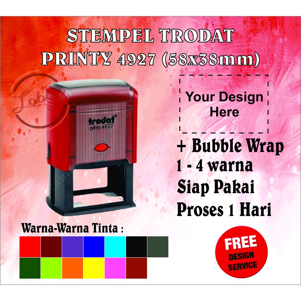 

Stempel Trodat 4927 (58x38mm) Stempel Perusahaan Stempel Toko Stempel 2 - 4 warna | Tanda Tangan