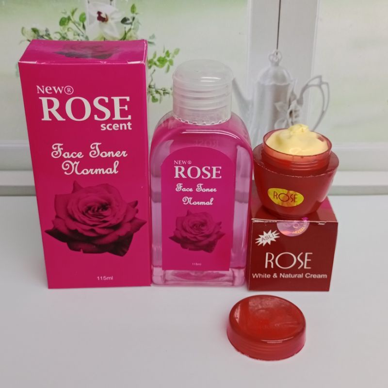 Cream Rose Original( paket toner 115ml+krim Siang&amp;Malam)