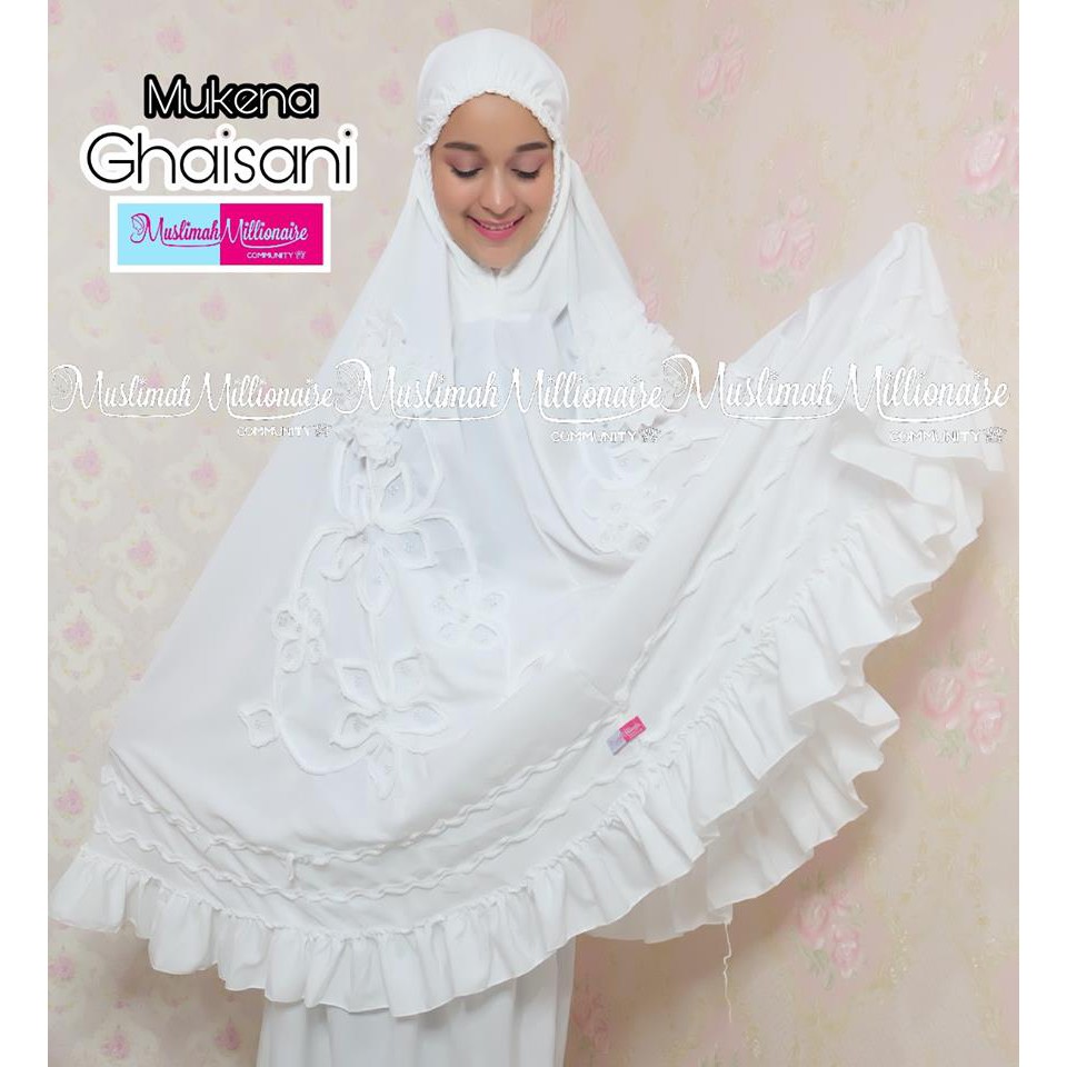 Mukene Bagus/ Mukena Murah/ Mukena MM /Mukena Ghaisani /Mukena adem/Mukena Putih/ Mukena Mewah