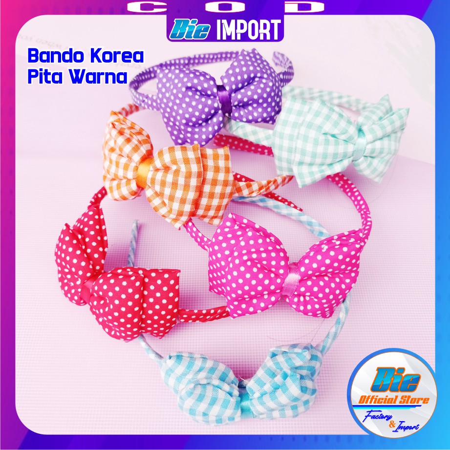 Bando Korea Karakter Pita Warna Impor Best Seller