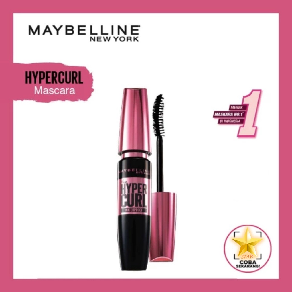 Jual ORIGINAL Maybelline Hypercurl Volum Express Mascara Hyper Curl