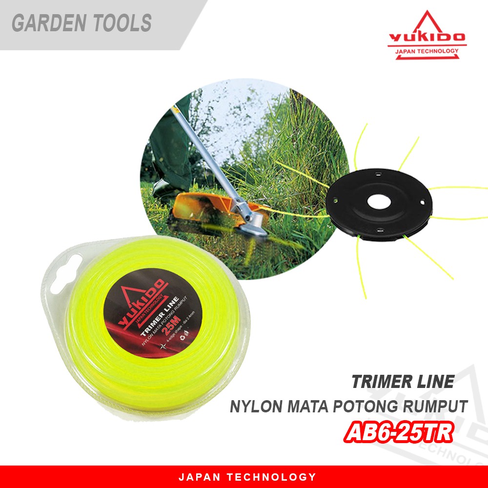 PROMO LEBAY!!! Trimmer line pisau senar senar nylon tali senar potong rumput 10 25 meter REDFOX TERMURAH