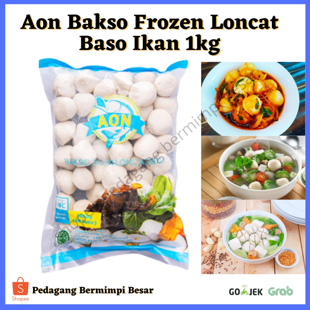 Jual Aon Bakso Frozen Loncat Bakso Ikan Bakso Ikan Asli Frozen