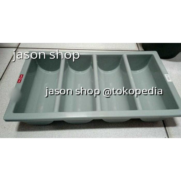 Wad | Tempat Sendok Owl Plast/Resto Cutlery Holder Owl Plast 4 Sekat