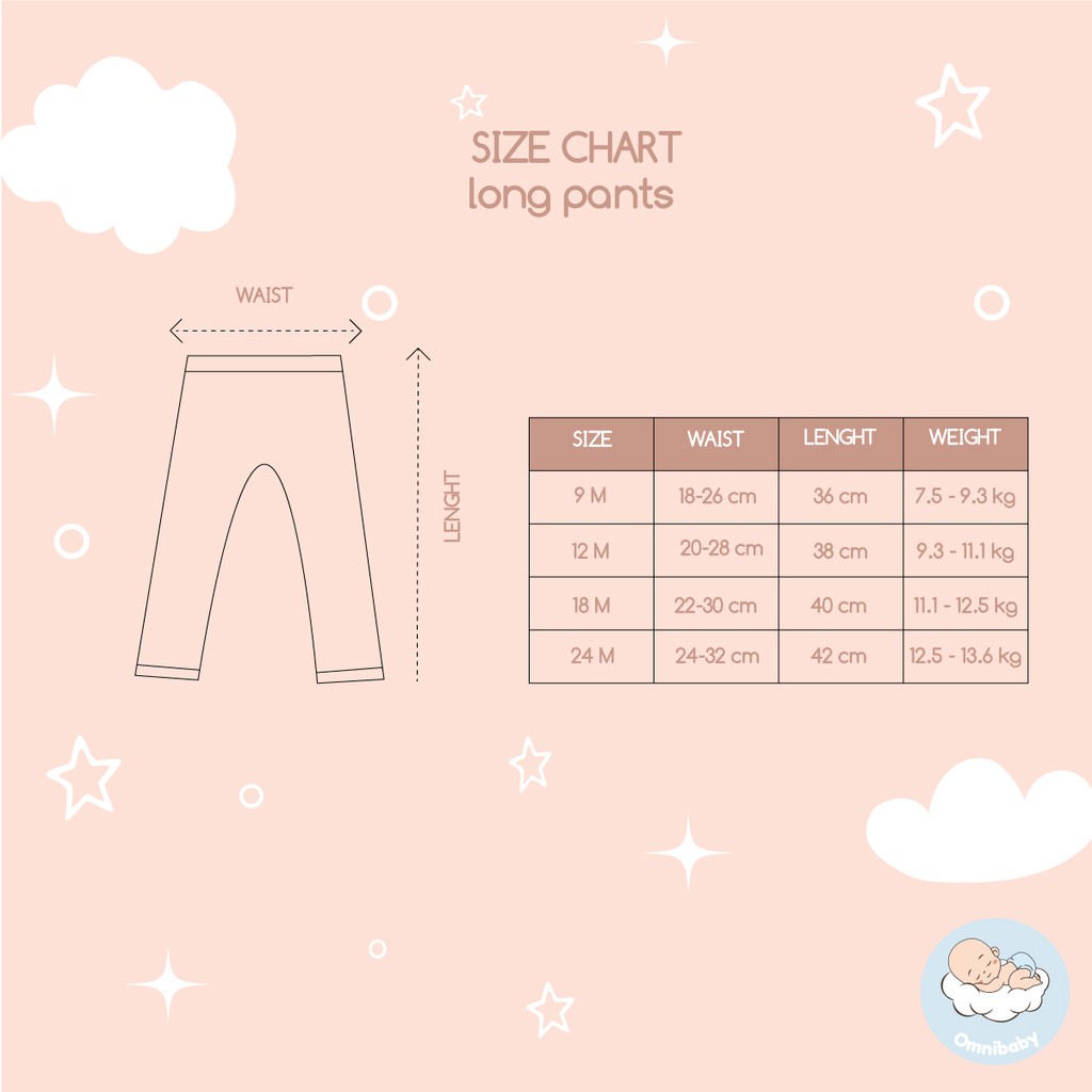 Lovelle cart's celana panjang bayi laki-laki/ bayi perempuan 5in1 (9-24 bulan) SNI!