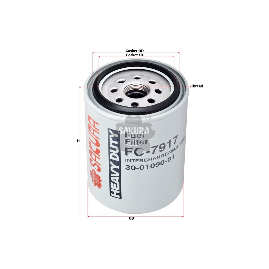 Sakura Fuel Filter Solar FC-7917 Kubota V2203