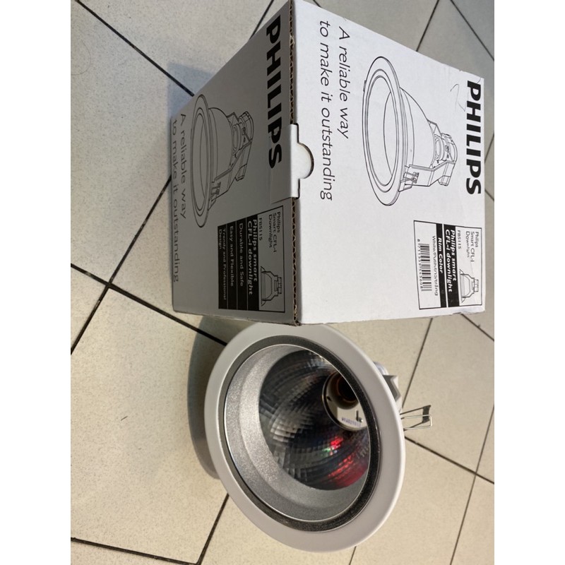 Kap casing downlight FBS111 PHILIPS 5inch putih E27 max 19watt bohlam LED