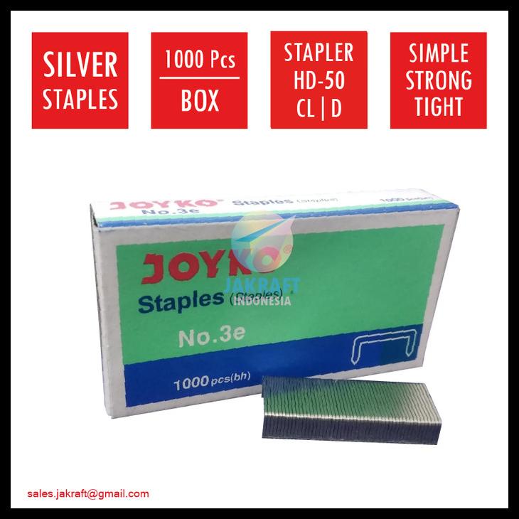 

Staples Joyko No.3E Refill Isi Segala Merek Stapler Hekter Besar Hd-50 Kode 247