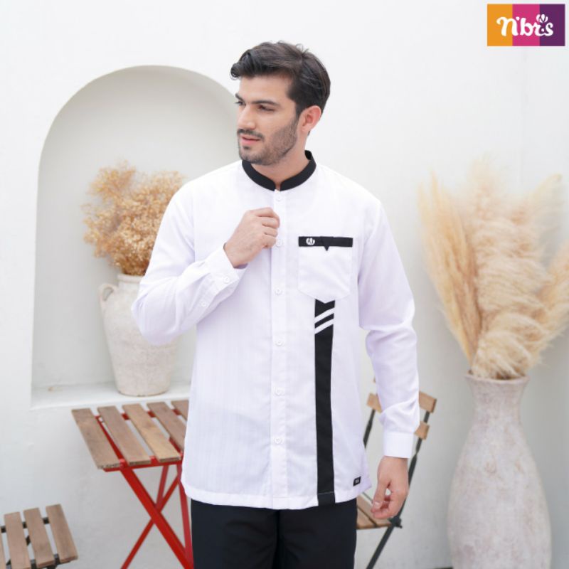 KOKO DEWASA NIBRAS NK 112 # KOKO PUTIH  LENGAN PANJANG NIBRAS TERBARU