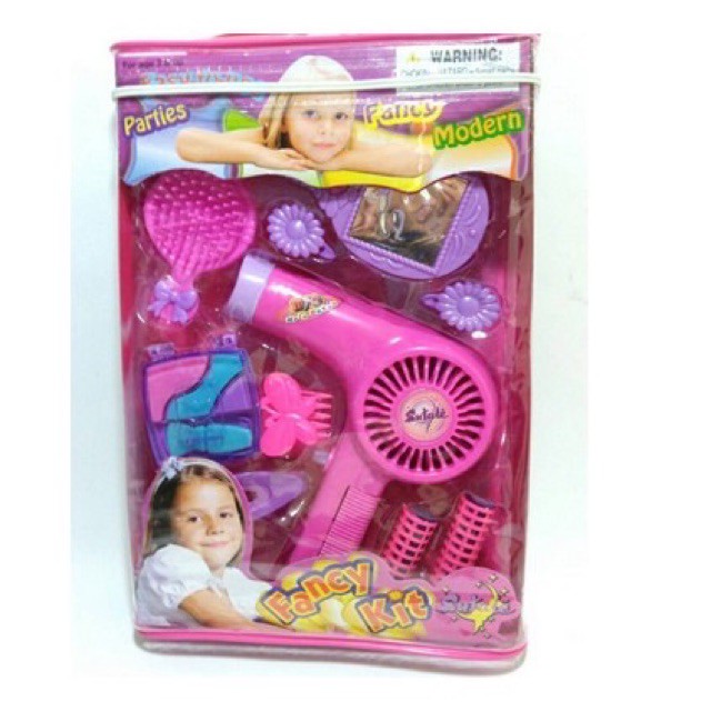  MAINAN SALON  ANAK HAIR DRYER FANCY PAKET LENGKAP 