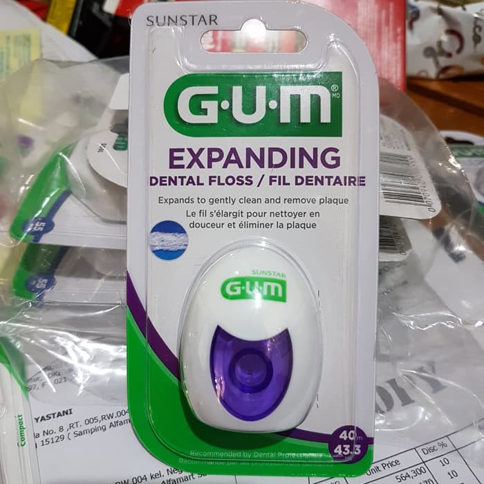 Jual Gigi Tusuk Benang Gum Expanding Dental Floss Benang Gigi Meter Benang Tusuk Gigi