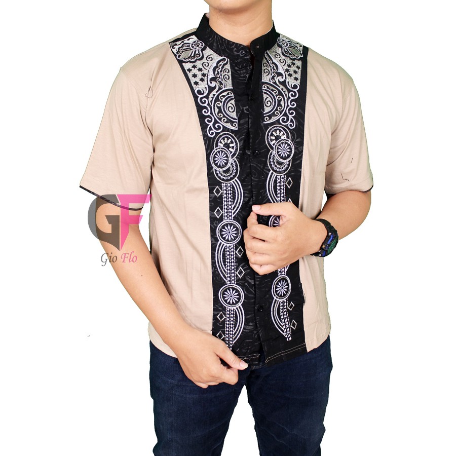 GIOFLO Kemeja Masa Kini Baju Koko Betawi