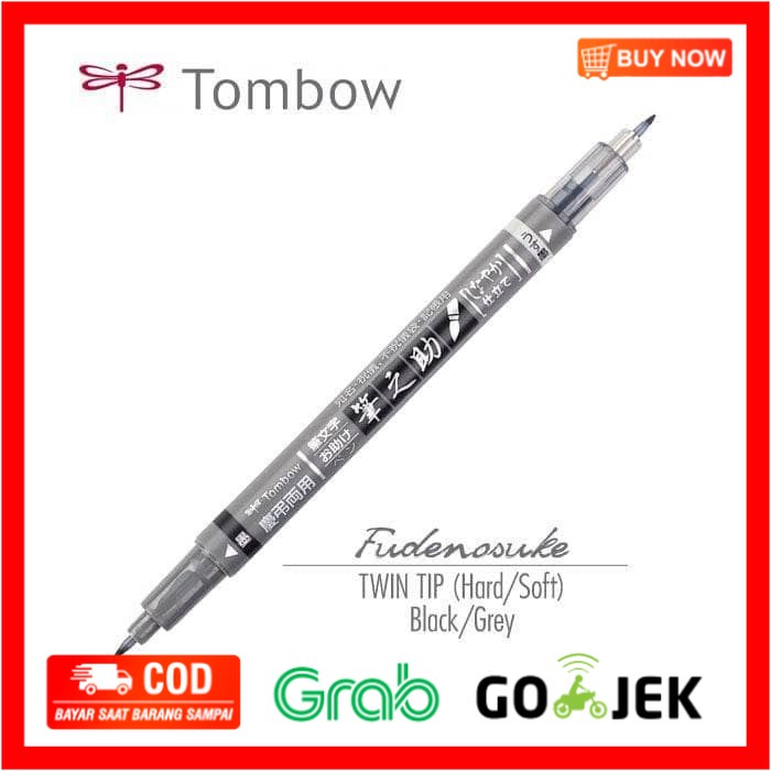 

(BISA COD) Tombow Fudenosuke Brush Pen Twin Tip