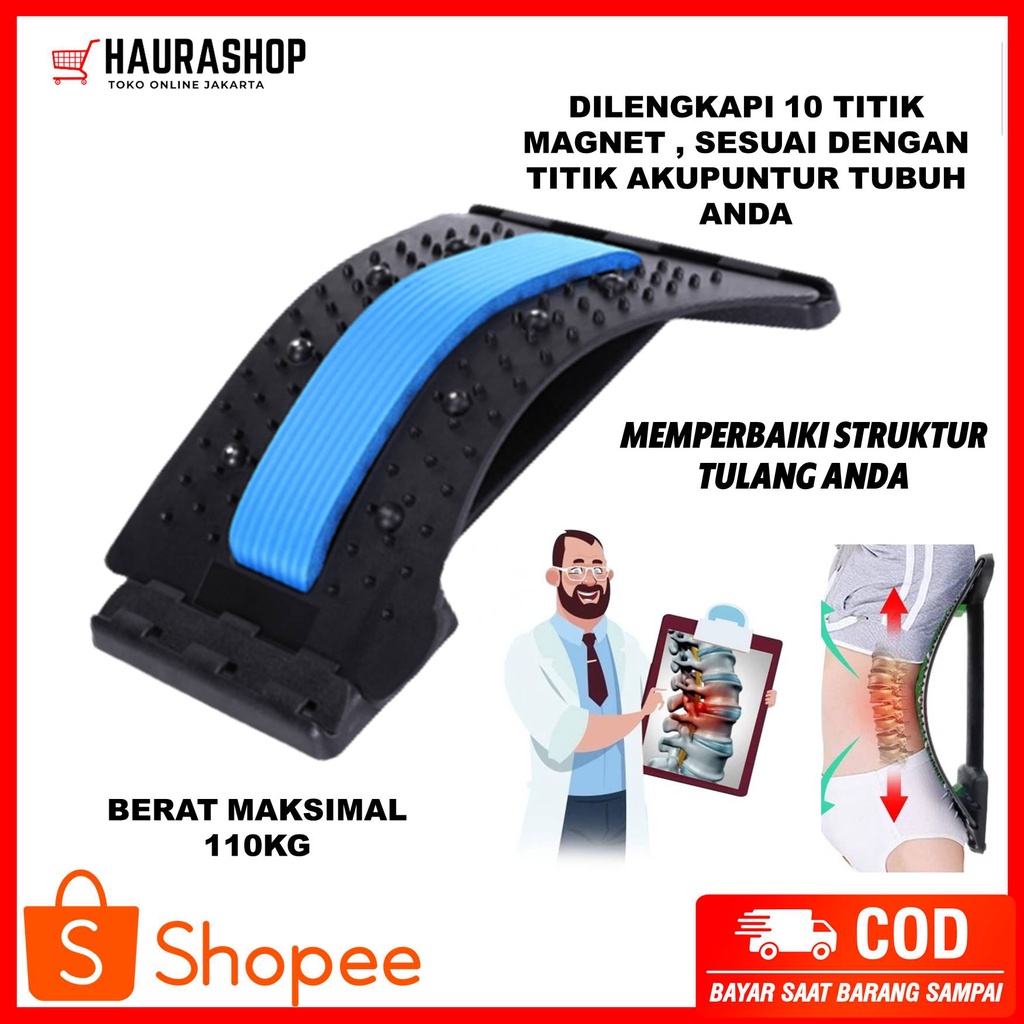 Alat Kesehatan / Sandaran Terapi Relaxsasi Punggung Lumbar Spinal Relax Ortho Stretcher Magnetic