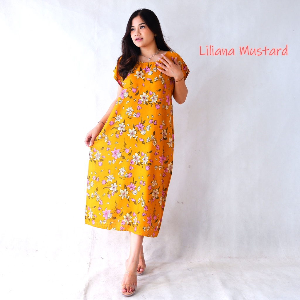 DASTER BALI NON BUSUI JUMBO XXL-XXL LILIANA MUSTARD