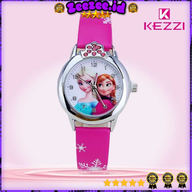 Jam Tangan Anak Perempuan Princess Elsa Anna Frozen - FG0701A