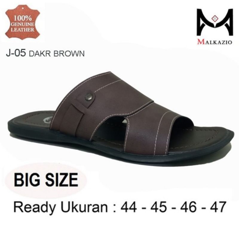 Sandal BIG SiZE 44 45 46 47 ORI / Sendal JUMBO Ukuran Besar Luar Negri Kulit / Sandal Slide