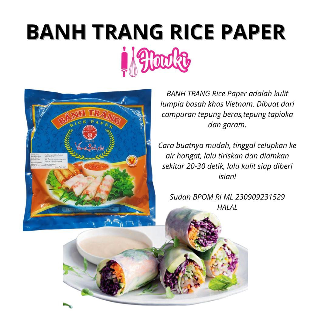 

Banh Trang Rice Paper 400 gr || KULIT LUMPIA 22cm