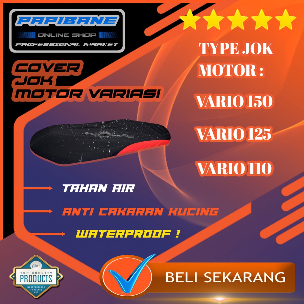 Cover penahan jok motor  Bantalan Sarung jok motor Vario 150, Vario 125, Vario 110.