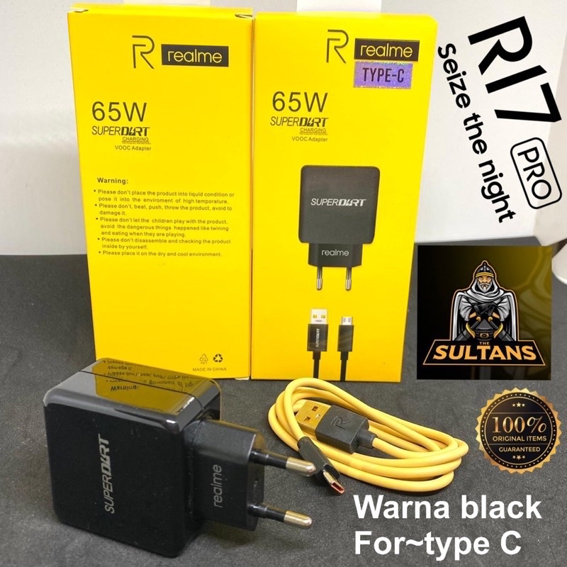 PROMO CHARGER BLACK REALME R17PRO MICRO TYPE C SUPER QUALITY