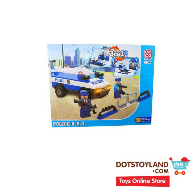 Emco Brix Police APC 8827 Mainan Brix Bricks Mainan Anak