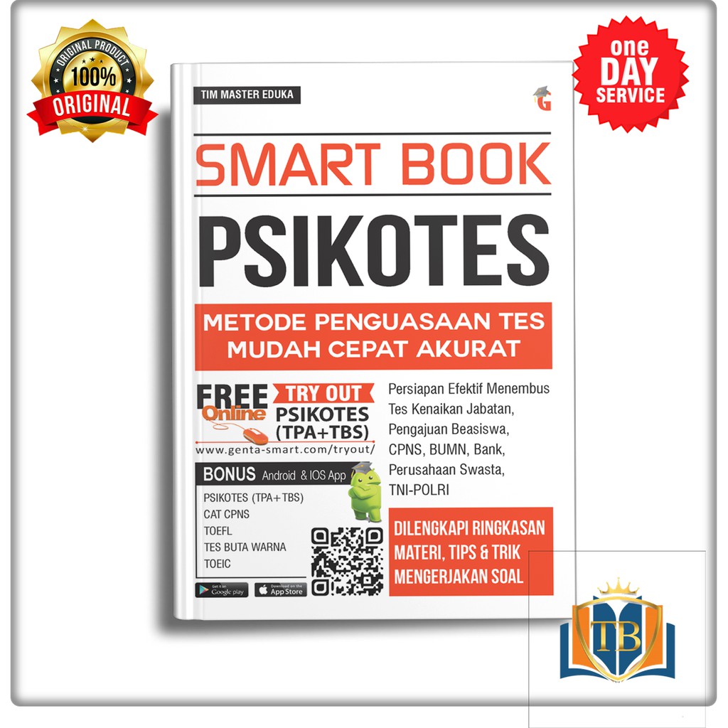 BUKU TPA PSIKOTES - BUKU PSIKOTES -  SMART BOOK PSIKOTES