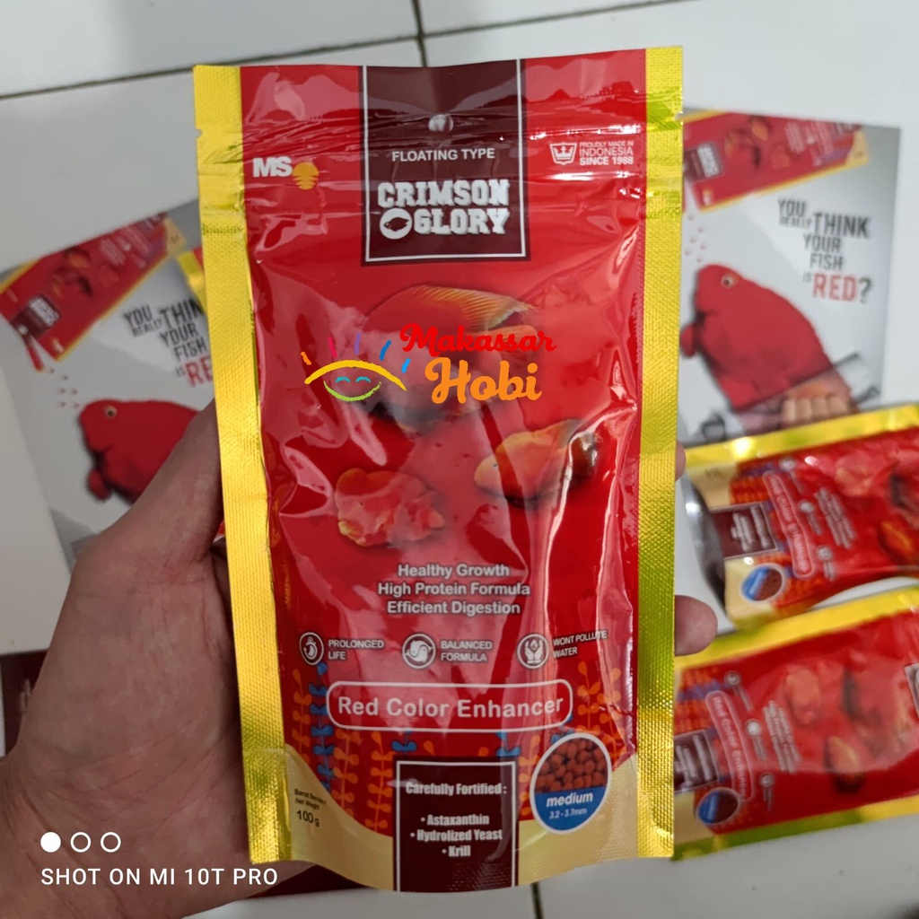 Crimson Glory Pakan Pelet Pellet Makanan Ikan Parrot Perot Perrot Red